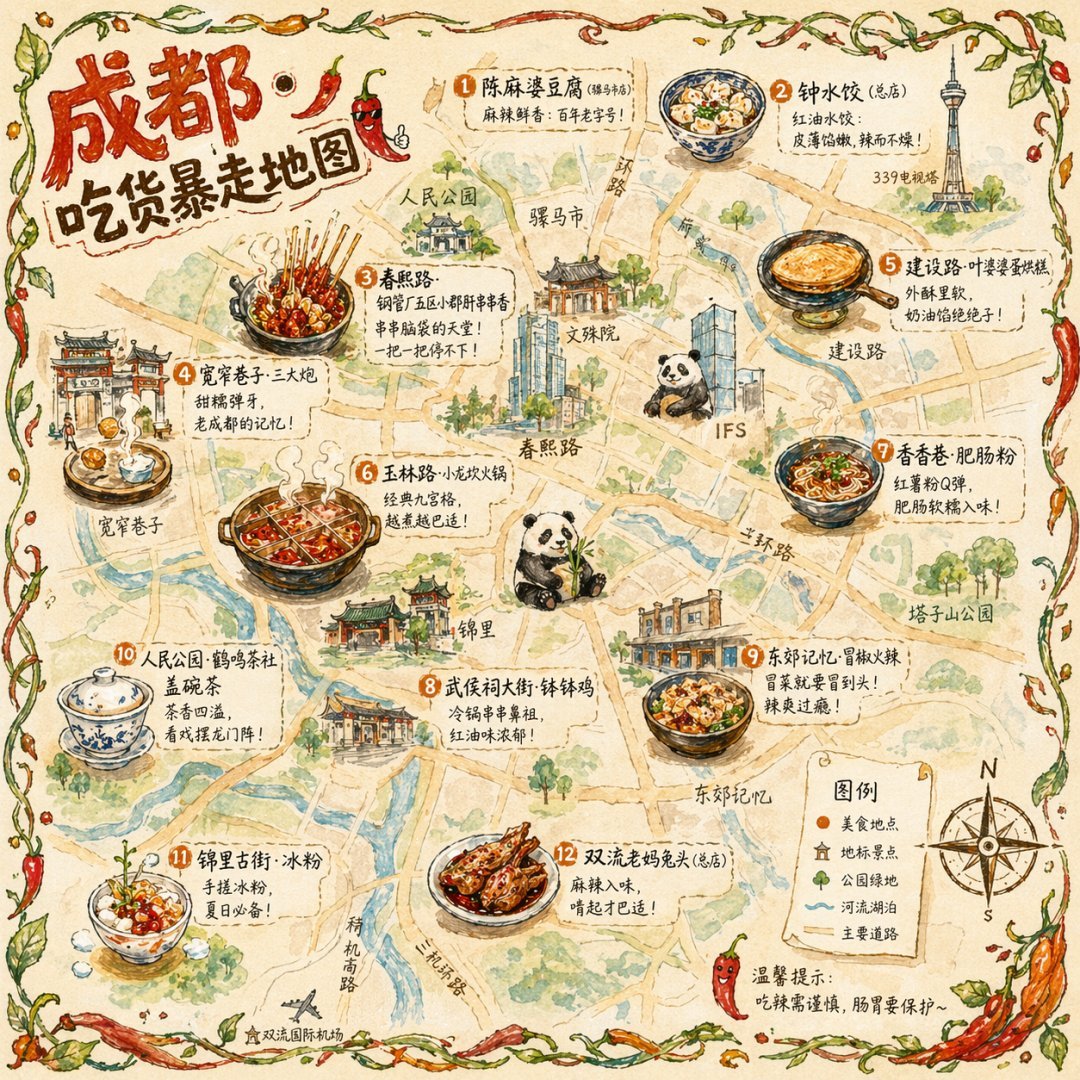 蜀味漫游图